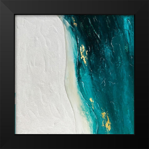 Verdant Sands Black Modern Wood Framed Art Print by Storms, Alyson