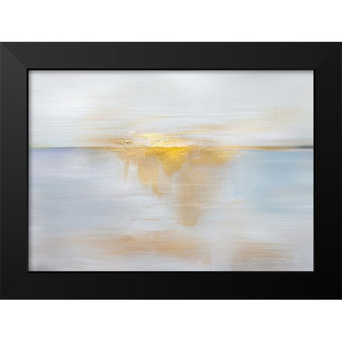 Sea Sun Black Modern Wood Framed Art Print by Hobday, Dan