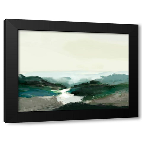 Highland View Black Modern Wood Framed Art Print by Hobday, Dan