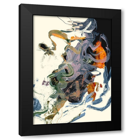 Theone Black Modern Wood Framed Art Print with Double Matting by Hobday, Dan