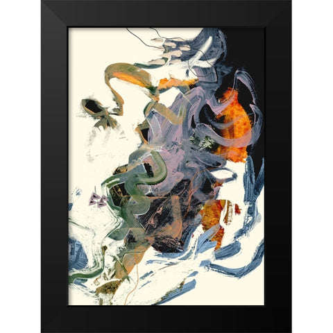 Theone Black Modern Wood Framed Art Print by Hobday, Dan