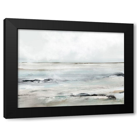 Sandybay Black Modern Wood Framed Art Print with Double Matting by Hobday, Dan