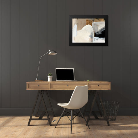Style Abstract Black Modern Wood Framed Art Print by Hobday, Dan