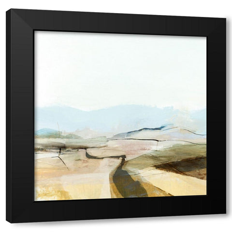 Countryview Black Modern Wood Framed Art Print with Double Matting by Hobday, Dan