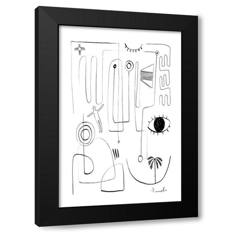 Eyeshaveit Black Modern Wood Framed Art Print by Hobday, Dan