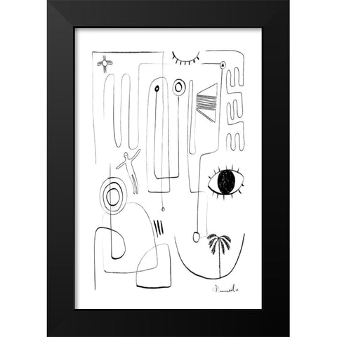 Eyeshaveit Black Modern Wood Framed Art Print by Hobday, Dan