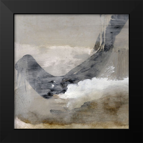 Shades Black Modern Wood Framed Art Print by Hobday, Dan