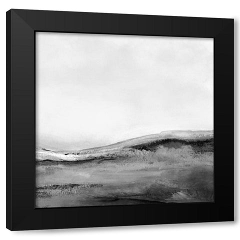 Mono Landscape No2 Black Modern Wood Framed Art Print with Double Matting by Hobday, Dan