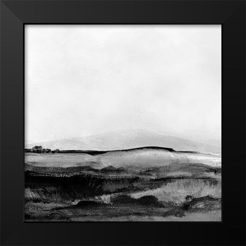 Mono Landscape No1 Black Modern Wood Framed Art Print by Hobday, Dan