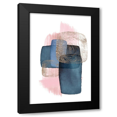 Monday blues-4 Black Modern Wood Framed Art Print by Ann Moss, Sally