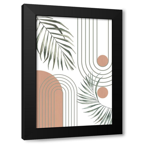 Botanical Bohemian-2 Black Modern Wood Framed Art Print by Ann Moss, Sally