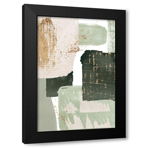 Green of Curiosity-3 Black Modern Wood Framed Art Print with Double Matting by Ann Moss, Sally