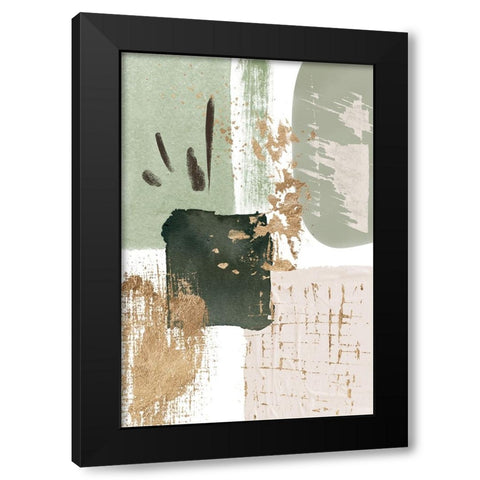 Green of Curiosity-2 Black Modern Wood Framed Art Print by Ann Moss, Sally