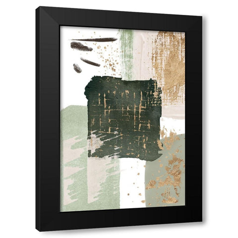 Green of Curiosity-1 Black Modern Wood Framed Art Print with Double Matting by Ann Moss, Sally