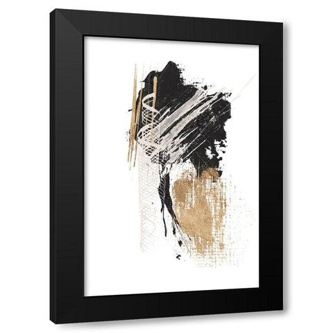 Chaos-1 Black Modern Wood Framed Art Print by Ann Moss, Sally