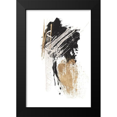 Chaos-1 Black Modern Wood Framed Art Print by Ann Moss, Sally