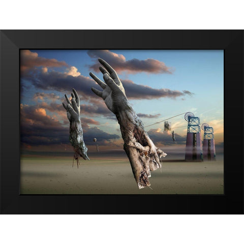 Untitled Black Modern Wood Framed Art Print by Penchev, Radoslav