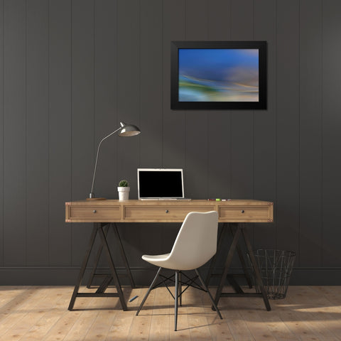 Dreamy Waters Black Modern Wood Framed Art Print by Marthinussen, Willy