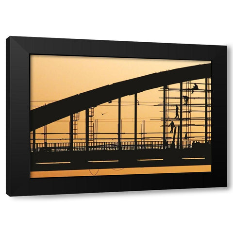 Remont Black Modern Wood Framed Art Print by Off Zivancevic, Vladimir