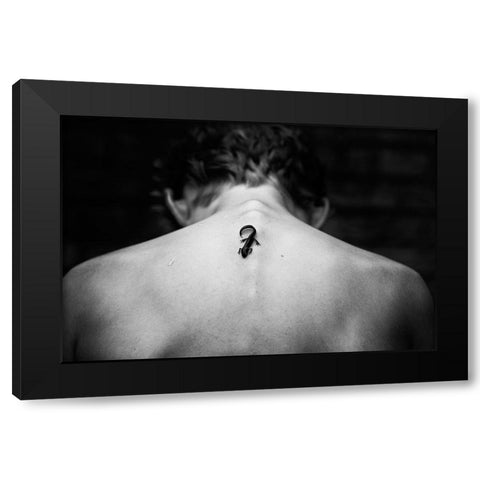 Tattoo Want To Be Black Modern Wood Framed Art Print with Double Matting by Delrue, Mirjam