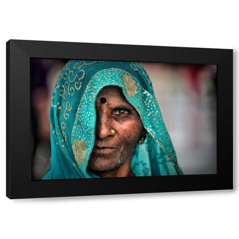 Monsoon Black Modern Wood Framed Art Print with Double Matting by Gebbia, Salvatore