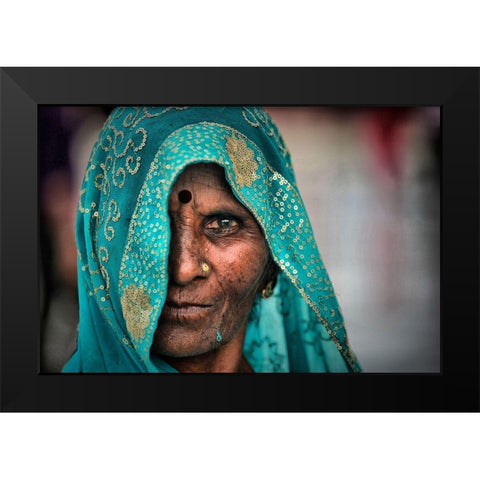 Monsoon Black Modern Wood Framed Art Print by Gebbia, Salvatore