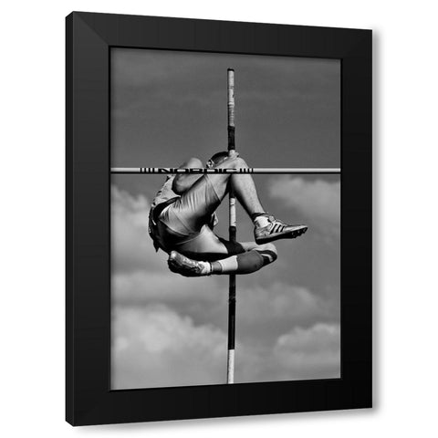 A Cross In The Sky Black Modern Wood Framed Art Print by Kravanja, Jure