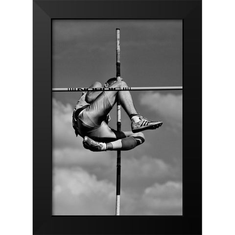 A Cross In The Sky Black Modern Wood Framed Art Print by Kravanja, Jure