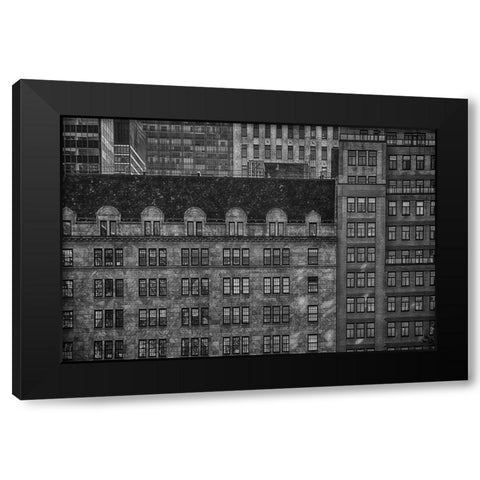 Fifth Avenue Black Modern Wood Framed Art Print with Double Matting by Labagnara, Roxana