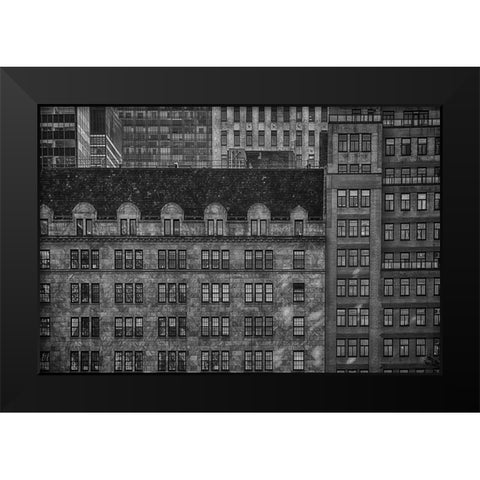 Fifth Avenue Black Modern Wood Framed Art Print by Labagnara, Roxana