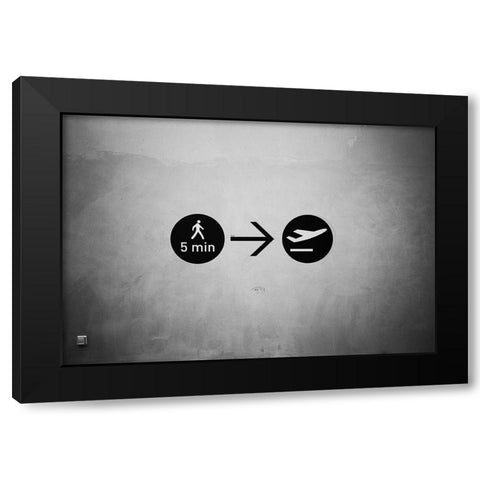 About To Leave Black Modern Wood Framed Art Print by Palazon, Paco
