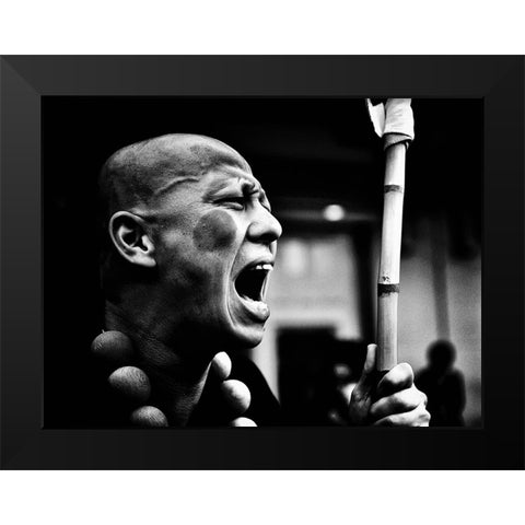 Untitled Black Modern Wood Framed Art Print by Suzuki, Tatsuo