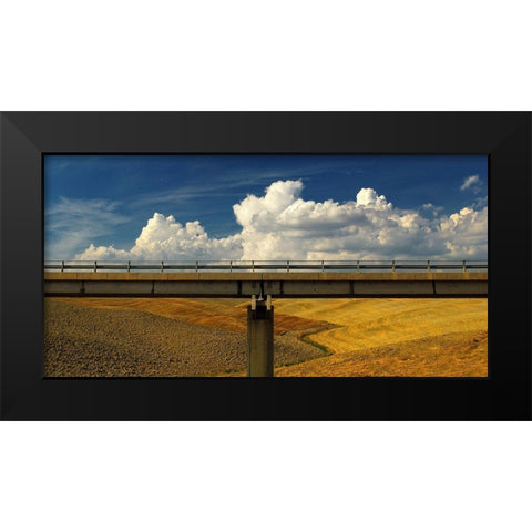 Between Earth A Sky Black Modern Wood Framed Art Print by Martini, Francesco