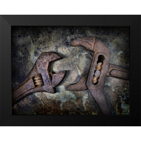 Two Old Bitches Black Modern Wood Framed Art Print by Hoffman, Jimmy