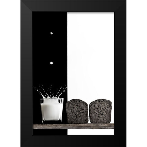 Black And White Black Modern Wood Framed Art Print by Poleshchuk, Volodymyr