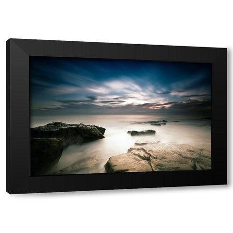 Morning Breaks Black Modern Wood Framed Art Print by Brackstone, Mel