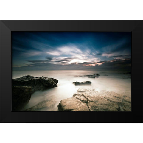 Morning Breaks Black Modern Wood Framed Art Print by Brackstone, Mel