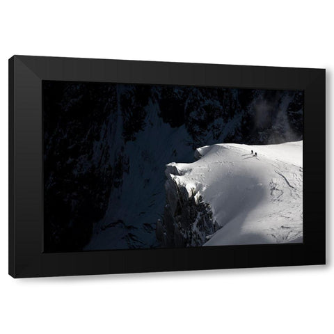 Alpinists Black Modern Wood Framed Art Print by Shu, Tristan