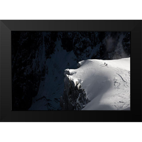 Alpinists Black Modern Wood Framed Art Print by Shu, Tristan