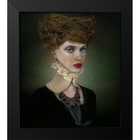 *** Black Modern Wood Framed Art Print by Melik-Nubarova, Svetlana
