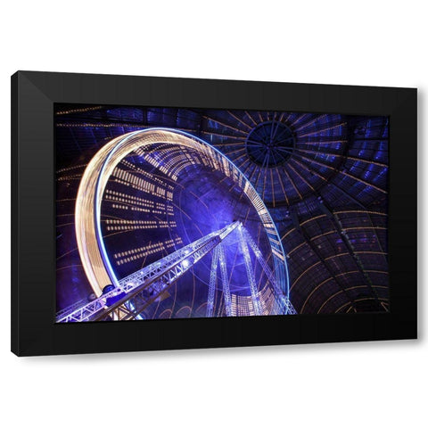 Wheeeeeeeeeeeeeeel ! Black Modern Wood Framed Art Print by Vigoureux, Guillaume