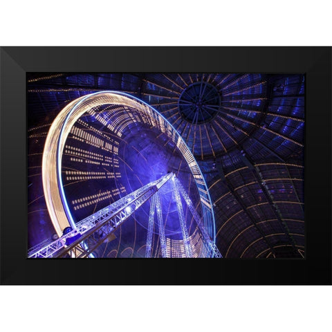 Wheeeeeeeeeeeeeeel ! Black Modern Wood Framed Art Print by Vigoureux, Guillaume