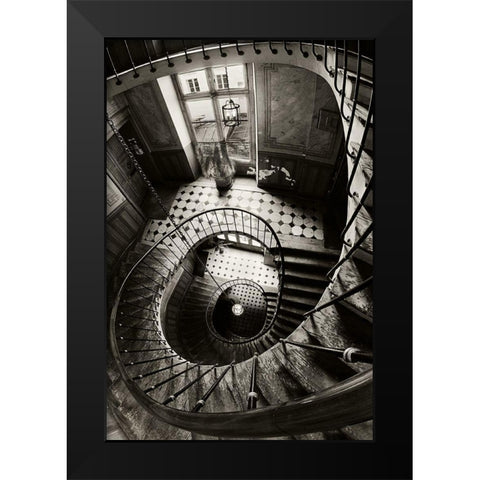 Carpe Diem Black Modern Wood Framed Art Print by Frankba