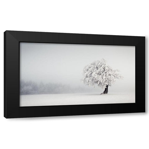 Silence Black Modern Wood Framed Art Print by Wonisch, Andreas