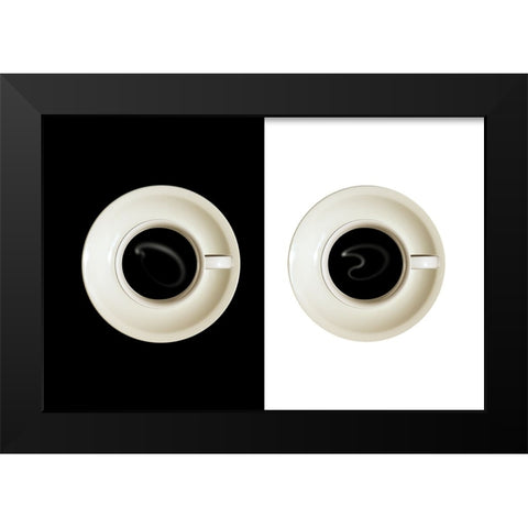 Contrast Black Modern Wood Framed Art Print by Eisele, Stefan