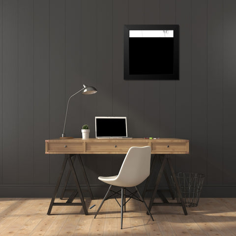 Slalom Black Modern Wood Framed Art Print by Cheli, Ivano