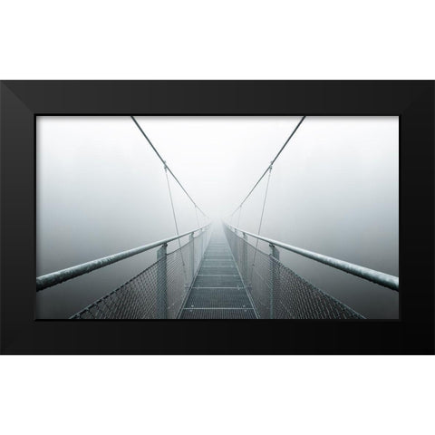 The Path To Infinity Black Modern Wood Framed Art Print by Zimmermann, Max