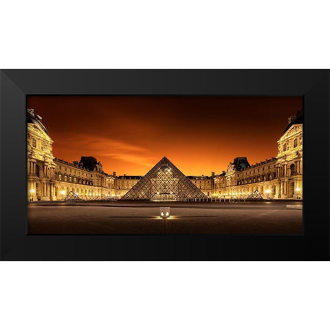 Old A New Black Modern Wood Framed Art Print by Kiciak, Christophe