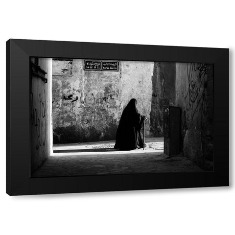 S4 E1/ 13 St. Black Modern Wood Framed Art Print with Double Matting by A. Al Traifi, Zuhair