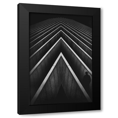Los Laberintos De La Memoria Black Modern Wood Framed Art Print with Double Matting by Labagnara, Roxana